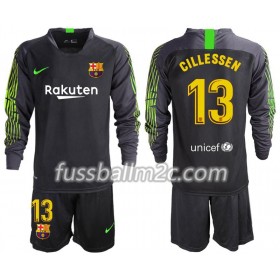 Fußballtrikots FC Barcelona Cillessen 13 Torwart Kinder Auswärts Trikotsatz 2019-2020 Langarm
